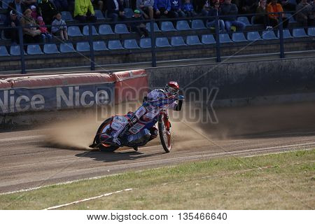 Speedway Riders On The Track