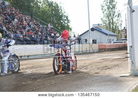Speedway Riders On The Track