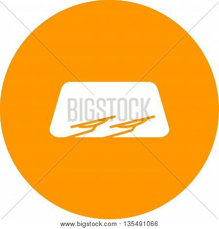 Windshield, car, wipers icon vector image. Can also be used for car servicing. Suitable for use on web apps, mobile apps and print media.