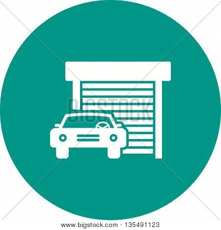 Garage, car, gate icon vector image. Can also be used for car servicing. Suitable for use on web apps, mobile apps and print media.