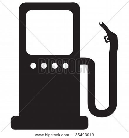 Gas Pump Icon black image petrol desil