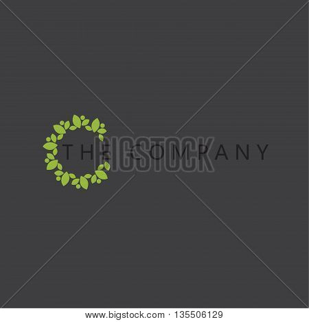 leaf logo vector ideas design on background