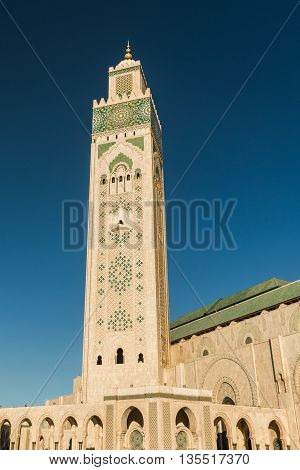 moschea hassan due, islamic church in the sea