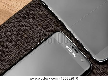 Samsung Galaxy S7 and Galaxy S7 Edge launch in a local store from Galati city, Romania