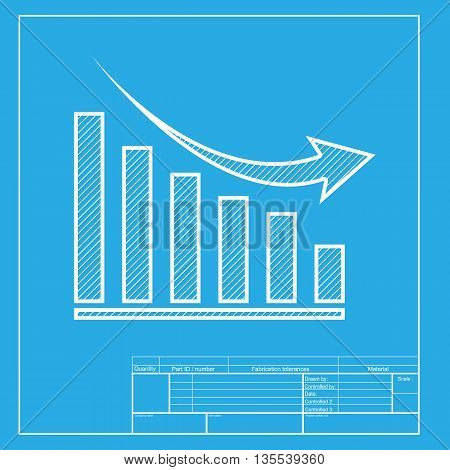 Declining Graph Sign Vector & Photo (Free Trial) | Bigstock