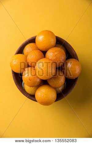 Gulab jamun, or gulaab jamun, is a milk-solids-based sweet mithai