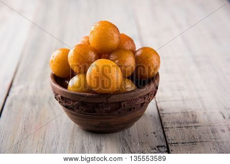 Gulab jamun, or gulaab jamun, is a milk-solids-based sweet mithai
