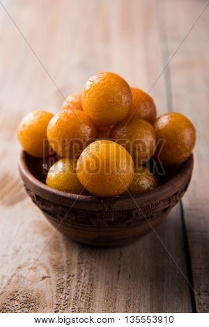Gulab jamun, or gulaab jamun, is a milk-solids-based sweet mithai