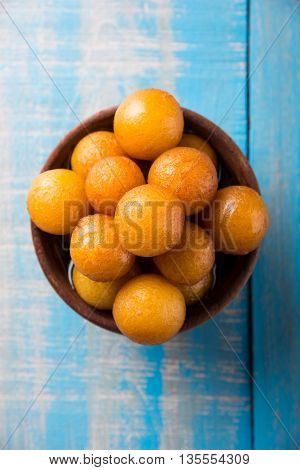 Gulab jamun, or gulaab jamun, is a milk-solids-based sweet mithai