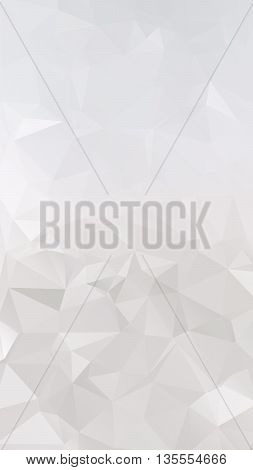 Abstract silver light grey polygonal triangular geometric background. Vector eps8