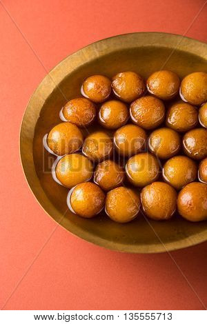 Gulab jamun, or gulaab jamun, is a milk-solids-based sweet mithai