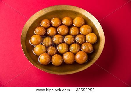 Gulab jamun, or gulaab jamun, is a milk-solids-based sweet mithai