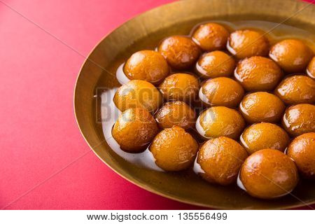Gulab jamun, or gulaab jamun, is a milk-solids-based sweet mithai