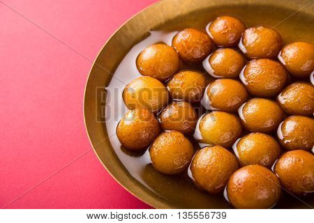 Gulab jamun, or gulaab jamun, is a milk-solids-based sweet mithai