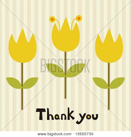 vector flower card
