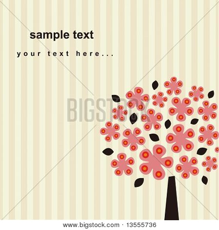 vector tree card