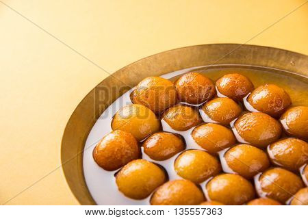 Gulab jamun, or gulaab jamun, is a milk-solids-based sweet mithai