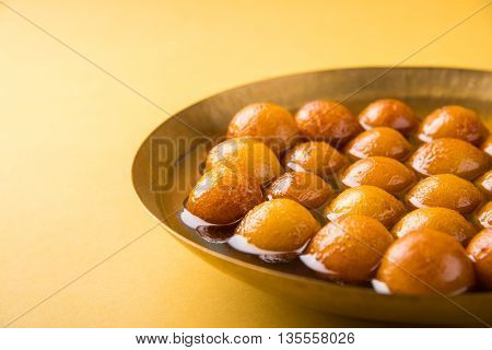 Gulab jamun, or gulaab jamun, is a milk-solids-based sweet mithai