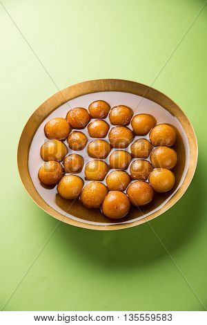 Gulab jamun, or gulaab jamun, is a milk-solids-based sweet mithai