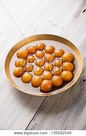 Gulab jamun, or gulaab jamun, is a milk-solids-based sweet mithai
