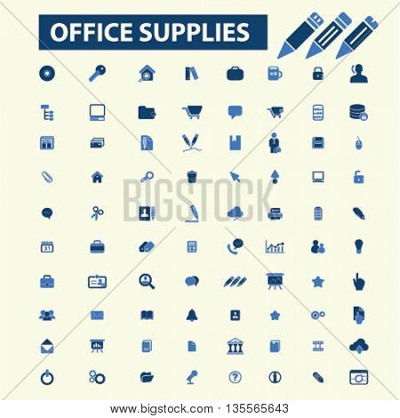 office supplies icons