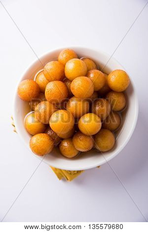 Gulab jamun, or gulaab jamun, is a milk-solids-based sweet mithai