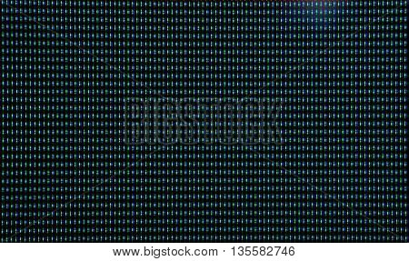 Macro Shot Of Crt Screen With Red And Blue Dots