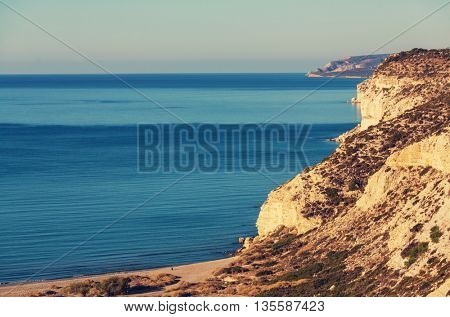 Beautiful sea shore in Cyprus
