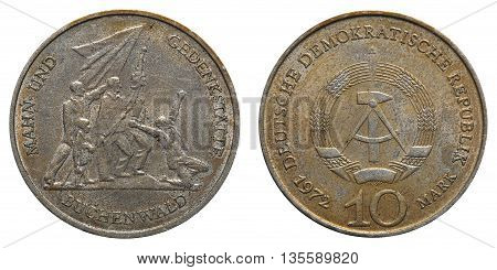 Commemorative Coin Of The German Democratic Republic With Inscription - Memorial Buchenwald
