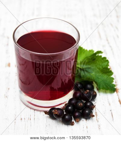 Glass Of Blackcurrant Lemonade