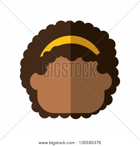 Kid and chilhood represented by little girl over isolated and flat background