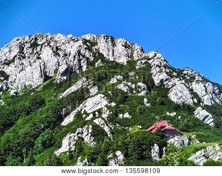 A mountain in the Risnjak National Park in Croatia