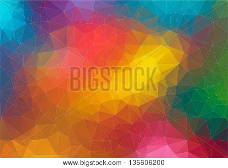 2D Abstract geometric colorful background for your design