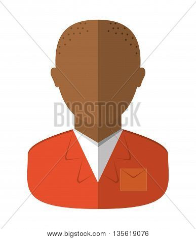 Justice and law represented by guilty over isolated and flat background