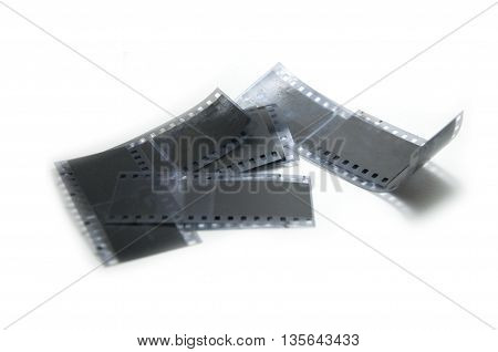 film 35mm for SLR camara on white background
