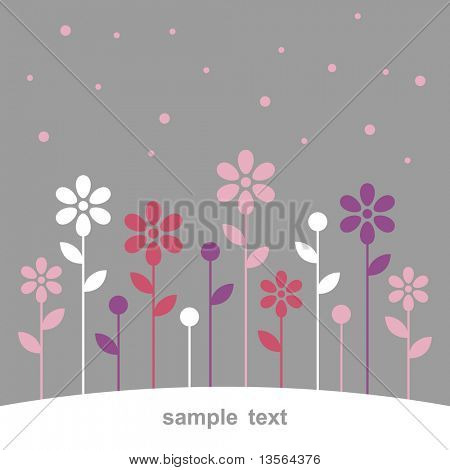 conception de cartes vectorielles fleur