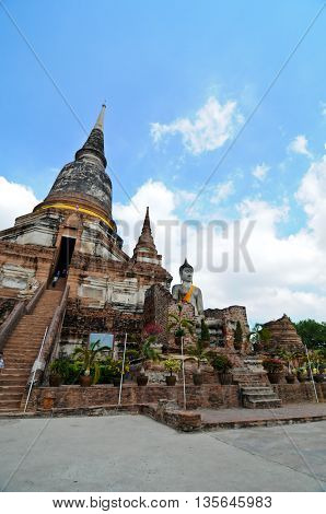 Thailand Ayutthaya Wat Yai Chai Mongkhon