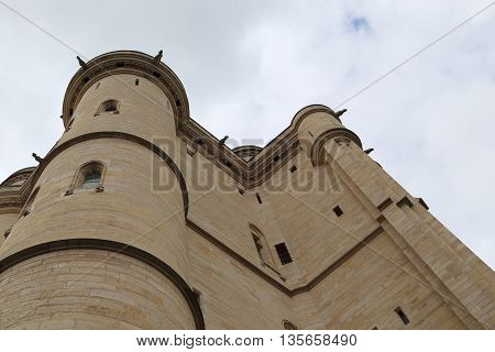 PARIS, FRANCE - MAY 15, 2015: This is donjon of the castle of Vincennes.