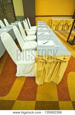 Interior of the hall for conferences toom