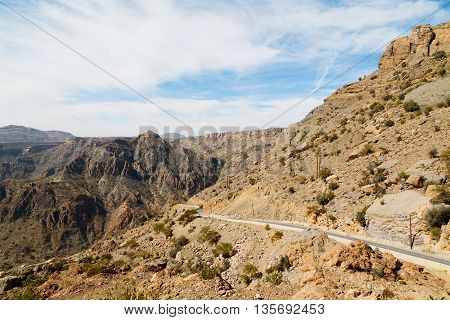 In Oman  The Old Mountain  Sky