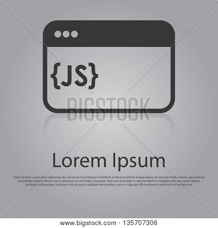 Vector Icon Of Java Script Concept