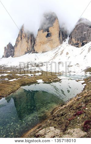 View On Summit Of The Alps (dolomites)