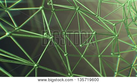 Molecular Structure Model. Concept Background.