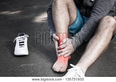 Man Having Leg Injury
