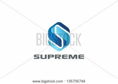 Letter S Corporate Technology Logo abstract Hitech Digital icon