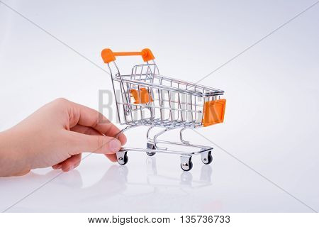 Hand Holding A Cart