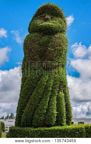 Tulcan Major Tourist Attraction For The Topiary Cemetery Which Features Different Types Of Trees In A Variety Of Exotic Shapes Animals Archways Angels Geometric Shapes And Incan Symbols