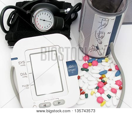 Device for measuring blood , pills