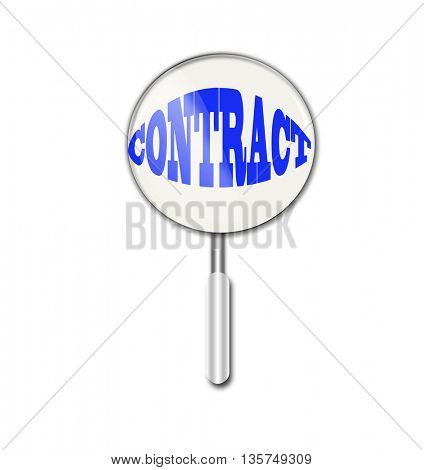contract under magnifying glass