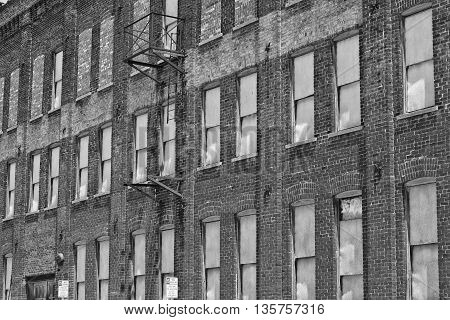 Urban Automotive Blight - Abandoned Automotive Factory - Worn Broken and Forgotten V